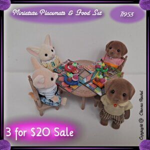 8-Piece Glued-Together Natural Themed Placemats